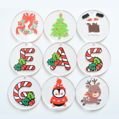 Personalised Christmas Tree Decoration Glitzy Gift Designs - Home Goods Christmas Tree Decorations Uk